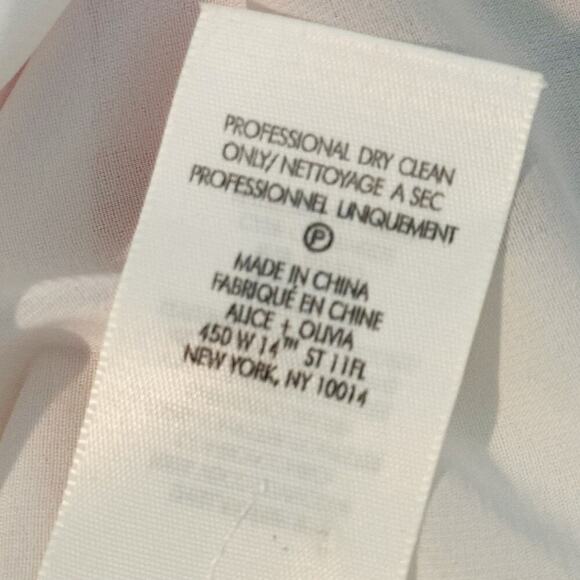 Alice and Olivia Kathy Ruffled Mini Sheath Dress Size US 6  Meadow Magic - Picture 7 of 15